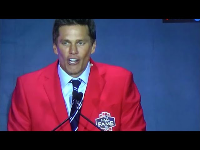 Tom Brady Patriots Hall of Fame Induction Speech & Ceremony