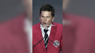 Tom Brady gave one of the best speeches ever last night at his retirement ceremony.