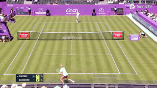 Queen's Club Tennis Highlights: Dimitrov vs. Mannarino, Rune, Tiafoe, and Norrie in Action