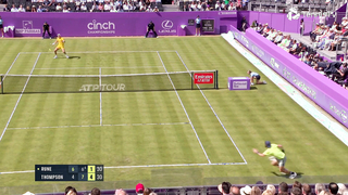 Queen's Club Tennis Highlights: Dimitrov vs. Mannarino, Rune, Tiafoe, and Norrie in Action