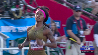 Sha'Carri Richardson's Unstoppable Comeback: 100m Heat Win at Olympic Trials | NBC Sports