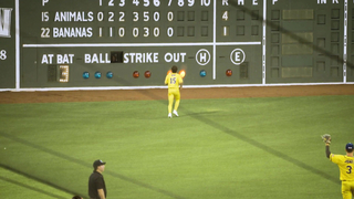 Double Backflip Catch Spectacle at Fenway Park | The Savannah Banana