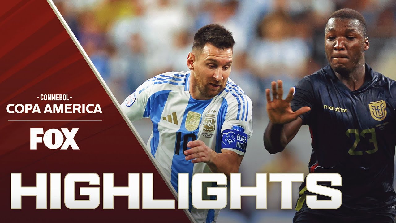 Copa América 2024 Quarterfinal Clash: Argentina vs. Ecuador Highlights