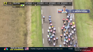 2024 Tour de France Stage 8 Finish Highlights | Cycling on NBC Sports