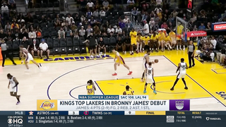 Kings Prevail Over Lakers in Bronny James' Summer League Debut | CBS Sports Recap