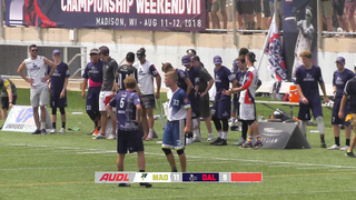 2018 UFA Championship Game: Dallas vs. Madison | Ultimate Frisbee Battle