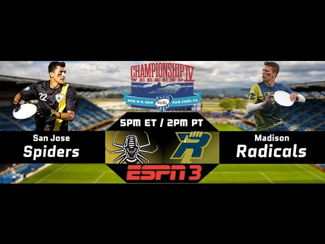 Ultimate Showdown: Madison Radicals vs. San Jose Spiders - Championship Weekend IV
