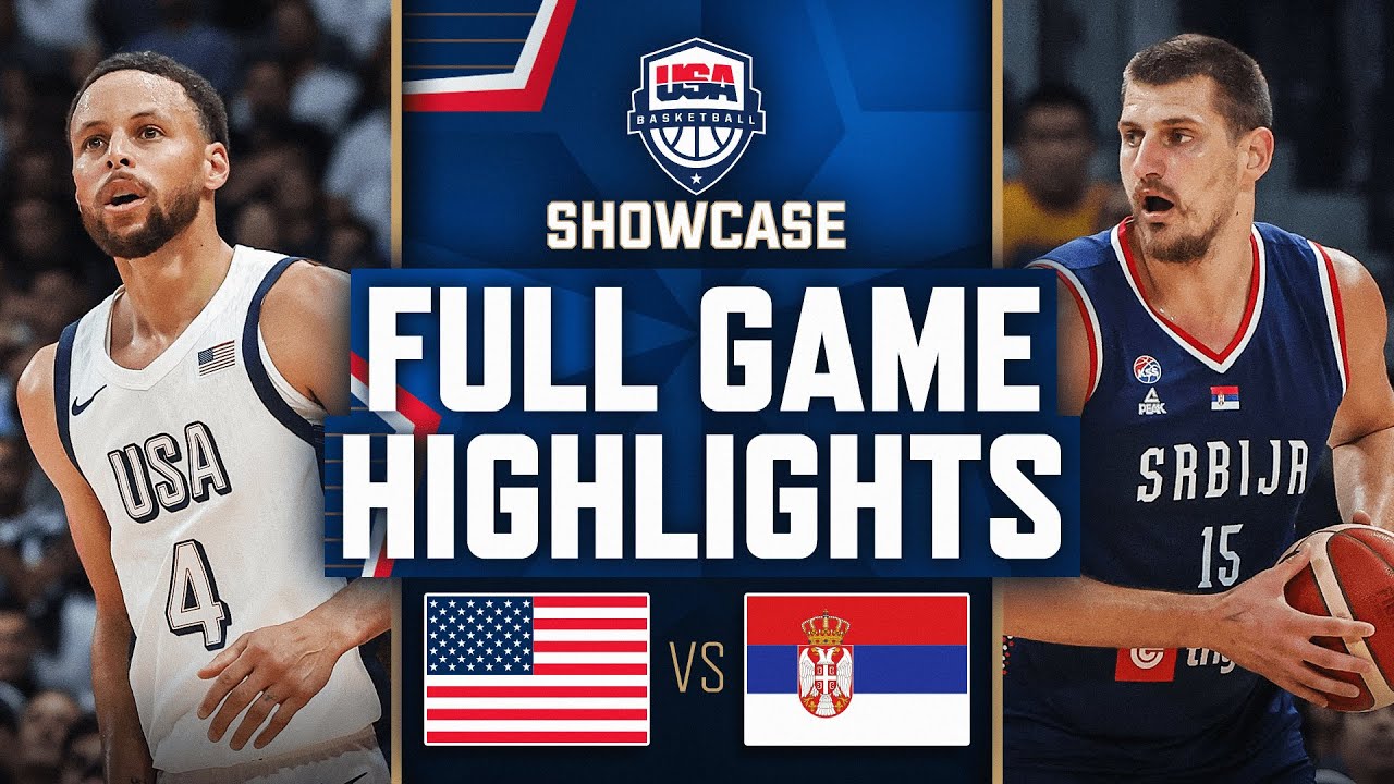 USA vs. Serbia | USAB Showcase Full Game Highlights | July 17, 2024"