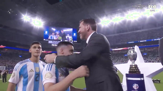 2024 Copa América Final: Argentina's trophy ceremony following 1-0 victory over Colombia