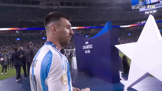 2024 Copa América Final: Argentina's trophy ceremony following 1-0 victory over Colombia