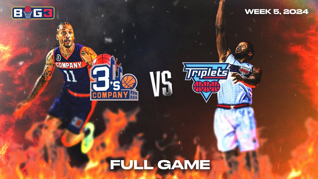 2024 BIG3 Week 5 Showdown: Triplets vs. 3's Company Highlights