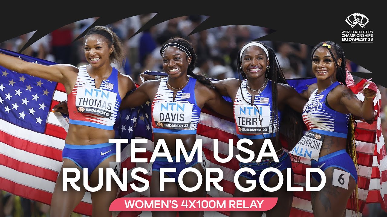 USA Dominates with 4x100m Double Gold | World Athletics Championships Budapest 2023