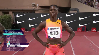 Julien Alfred Dominates Monaco Diamond League with Women's 100m Triumph | NBC Sports