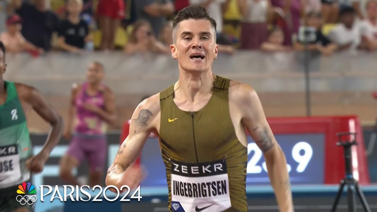 akob Ingebrigtsen Sets New European Record in Men's 1500m at Monaco Diamond League
