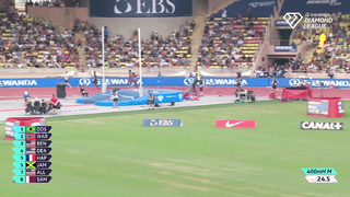 Rai Benjamin Triumphs Over Warholm and Dos Santos in Monaco 400m Hurdles | Wanda Diamond League 2024