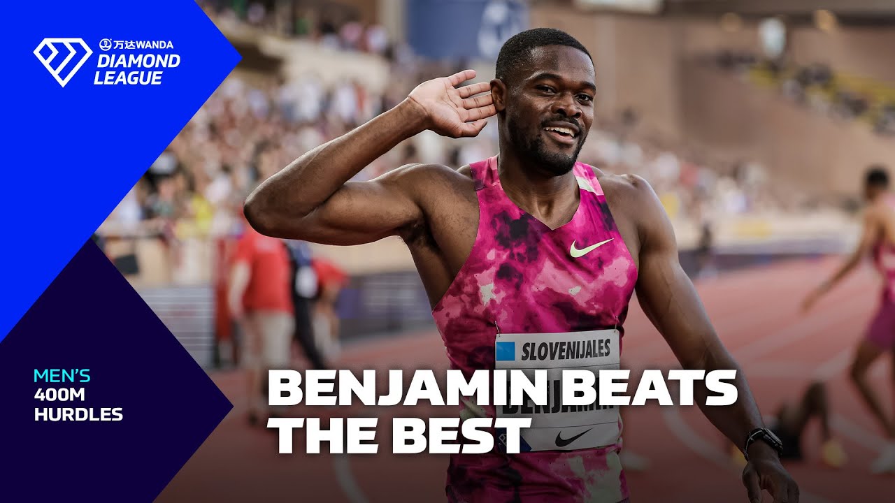 Rai Benjamin Triumphs Over Warholm and Dos Santos in Monaco 400m Hurdles | Wanda Diamond League 2024