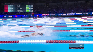 Simone Manuel Shines: Fastest Women's 100m Freestyle Heat Time at Olympic Trials | NBC Sports