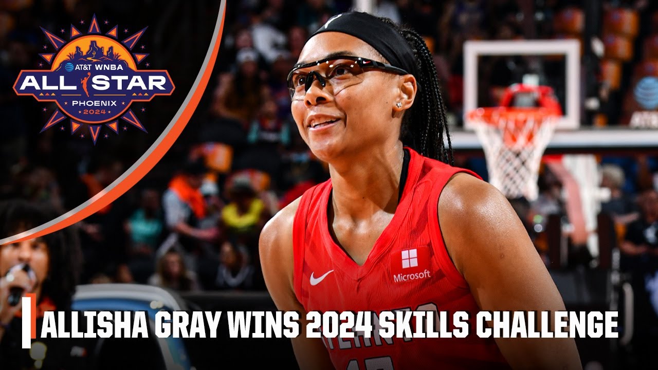 Allisha Gray tops Sophie Cunningham in finals of Skills Competition | 2024 WNBA All-Star