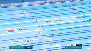 Katie Ledecky Dominates Women's 1500m Freestyle Heat