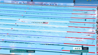 Katie Ledecky Dominates Women's 1500m Freestyle Heat