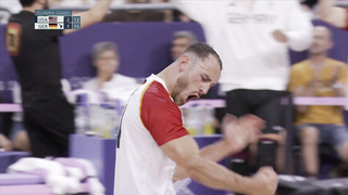 USA Overcomes Germany in Nail-Biting Men's Volleyball Match | Paris Olympics