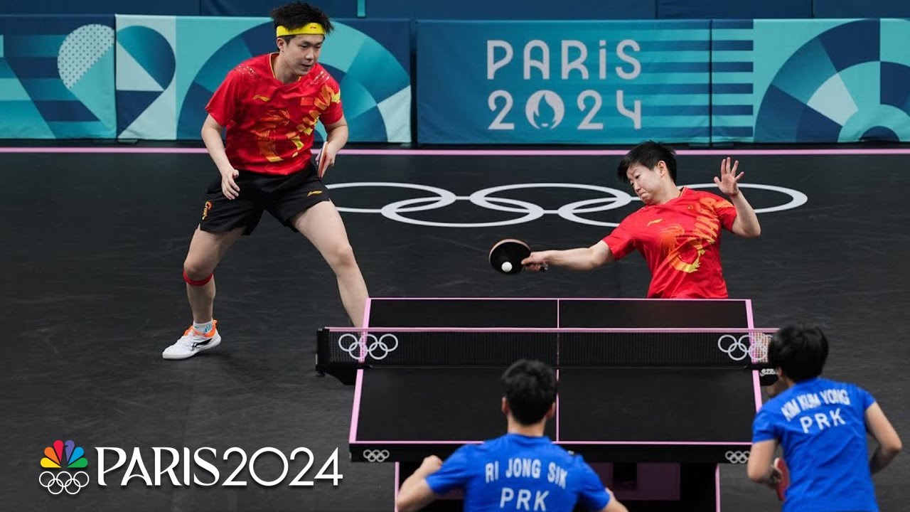 China Secures Gold in Mixed Doubles Table Tennis Over North Korea | Paris Olympics