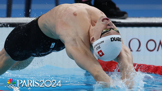 Roman Mityukov narrowly beats Pieter Coetze in 200m backstroke semifinal | Paris Olympics