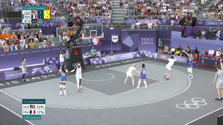 U.S. women earn a HEART-STOPPING victory in 3x3 basketball over France | Paris Olympics | NBC Sports