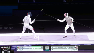 Lee Kiefer, Lauren Scruggs lead U.S. to FIRST-EVER fencing gold medal in team foil | Paris Olympics