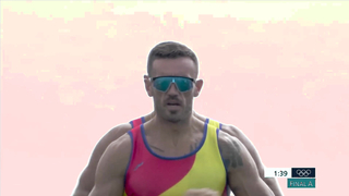 Romania digs deep, dominates final 500m in men's double sculls final | Paris Olympics | NBC sports