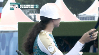 U.S. archery duo of Kaufhold, Ellison hold strong for spot in the QFs | Paris Olympics | NBC Sports