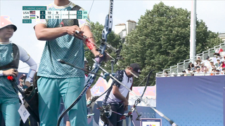 U.S. archery duo of Kaufhold, Ellison hold strong for spot in the QFs | Paris Olympics | NBC Sports