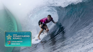 Caroline Marks shreds her way to surfing SFs, Carissa Moore bounced | Paris Olympics | NBC Sports