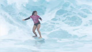 Caroline Marks shreds her way to surfing SFs, Carissa Moore bounced | Paris Olympics | NBC Sports