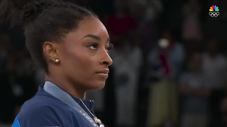 Simone Biles, Suni Lee soak in medal ceremony after all-around competition | Paris Olympics