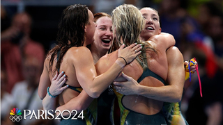 Australia ROLLS to 4x200m freestyle relay win; USA gives Ledecky historic medal | Paris Olympics