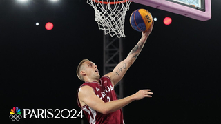 U.S. men's 3x3 team falter against Latvia | Paris Olympics | NBC Sports
