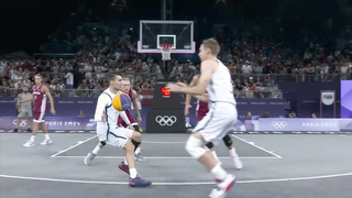 U.S. men's 3x3 team falter against Latvia | Paris Olympics | NBC Sports