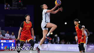 U.S. women's 3x3 basketball team beats China again in play-in game to make semis | Paris Olympics
