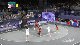 U.S. women's 3x3 basketball team beats China again in play-in game to make semis | Paris Olympics