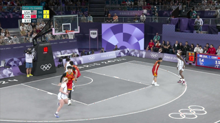 U.S. women's 3x3 basketball team beats China again in play-in game to make semis | Paris Olympics