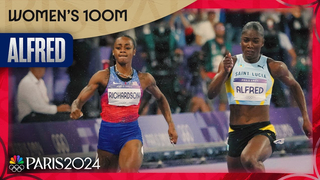 Julien Alfred Triumphs Over Sha'Carri Richardson in 100m Final | USA's Jefferson Takes Bronze | Paris Olympics