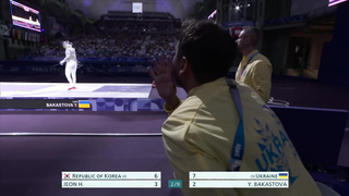 Olga Kharlan leads Ukraine fencing to GOLD in women's team sabre at Paris Olympics | NBC Sports