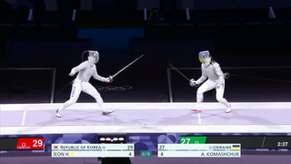 Olga Kharlan leads Ukraine fencing to GOLD in women's team sabre at Paris Olympics | NBC Sports