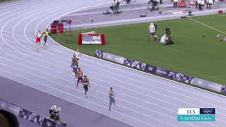 Femke Bol tracks down U.S. team to win 4x400 mixed relay for Netherlands | Paris Olympics