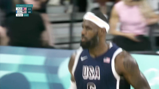 LeBron James puts up near triple-double in Team USA win over Puerto Rico | Paris Olympics