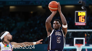 Anthony Edwards IMPOSES HIS WILL as Team USA crushes Puerto Rico | Paris Olympics | NBC Sports