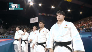 Teddy Riner wins France the judo mixed team gold in front of ELECTRIC crowd | Paris Olympics