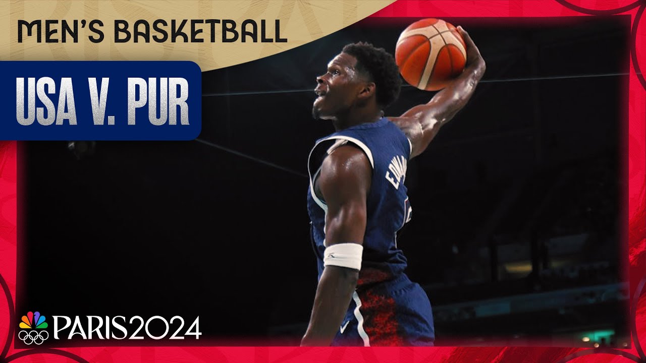 Team USA DISMANTLES Puerto Rico in final men's basketball group game | Paris Olympics | NBC Sports