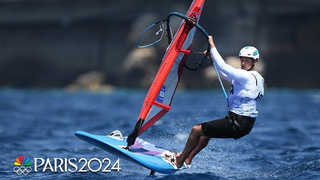 Israel's Tom Reuveny wins men's windsurfing sailing gold | Paris Olympics | NBC Sports